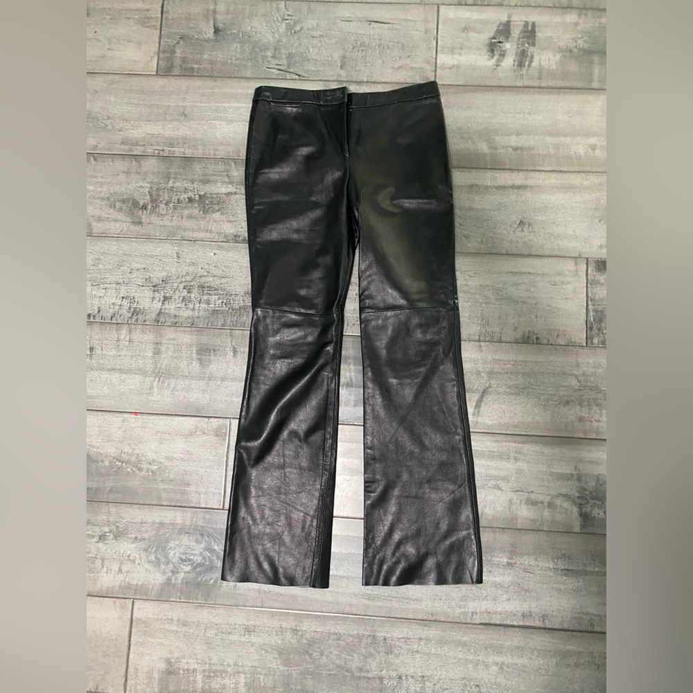 BCBG Black Leather Pants